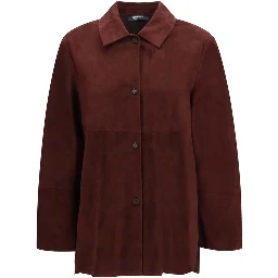 Bordeaux Lamb Ovis Aries Aries Leather Jacket