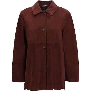 Bordeaux Lamb Ovis Aries Aries Leather Jacket