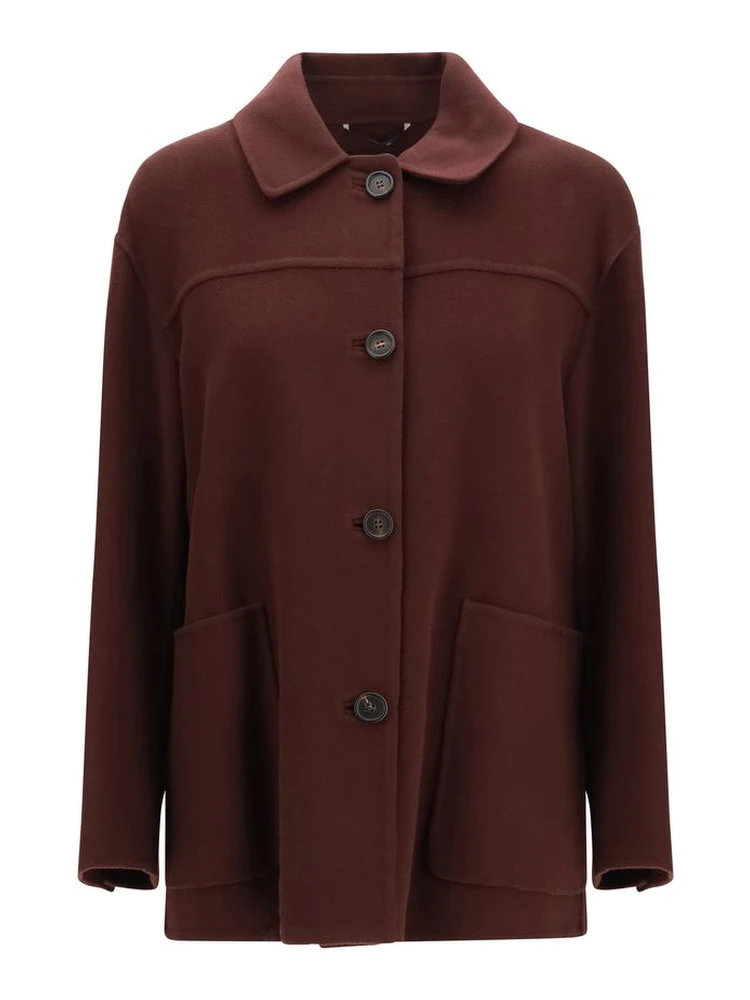 Bordeaux Wool Oves Aries Coat
