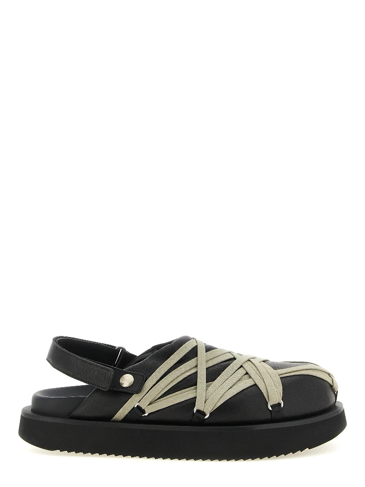 Black Ramie Mules