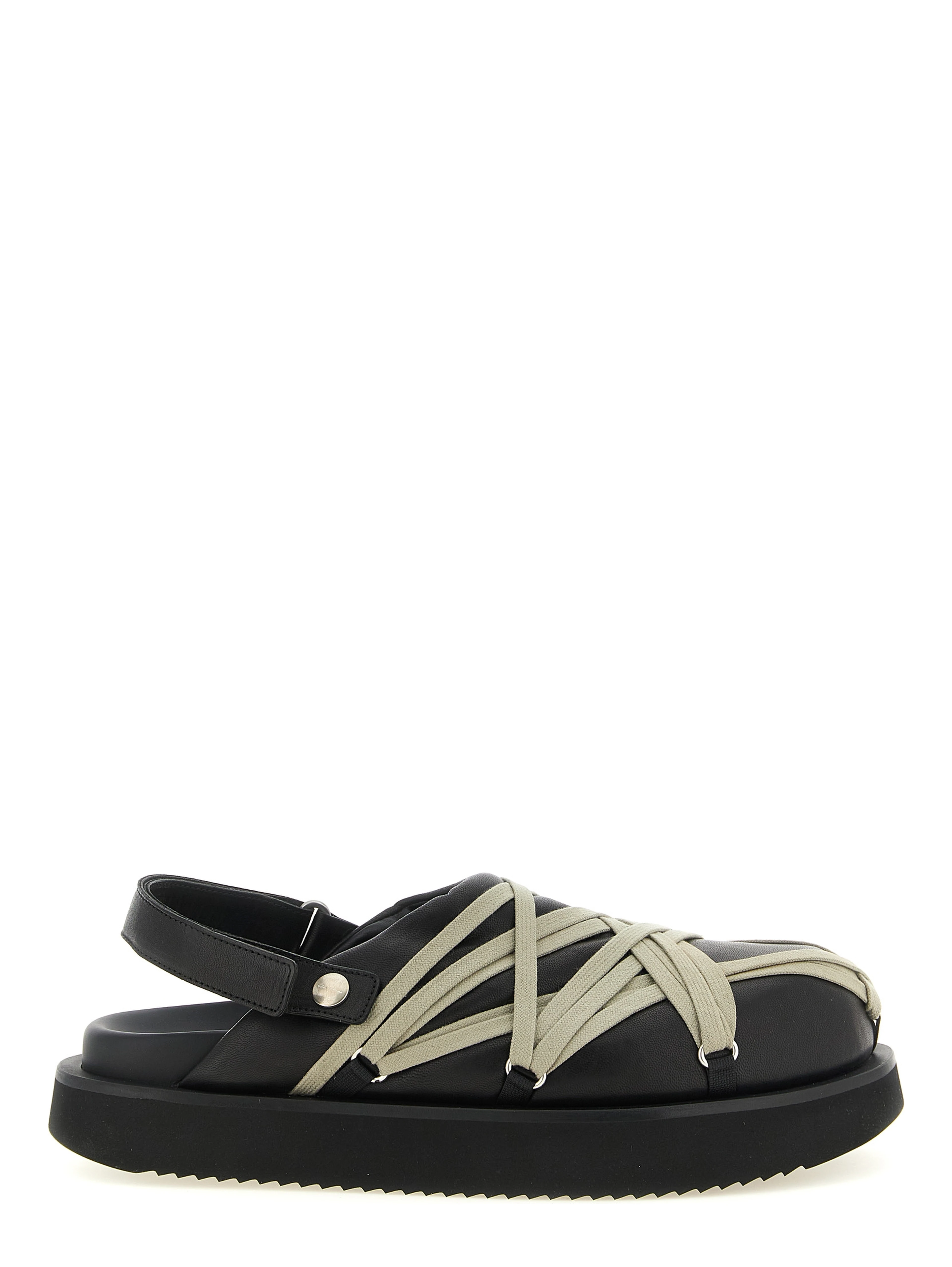 Black Ramie Mules