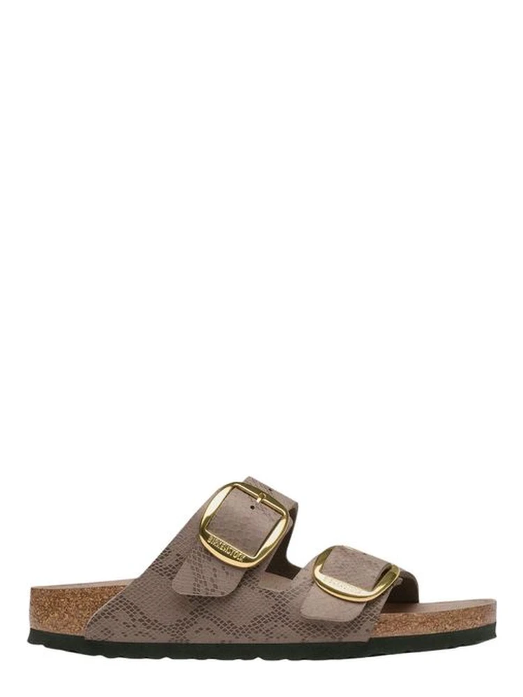 Gray Synthetic Flat Sandals