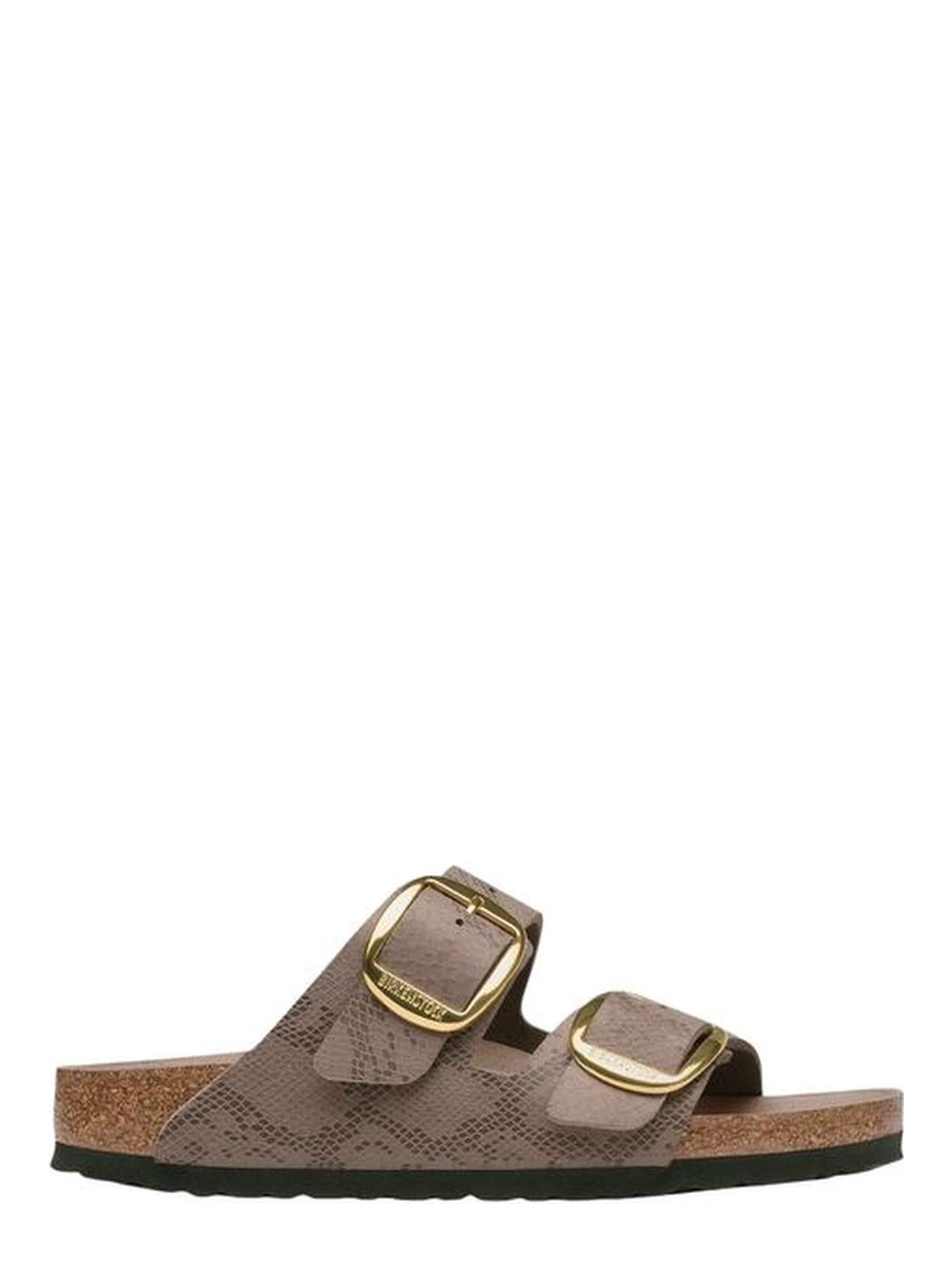 Gray Synthetic Flat Sandals