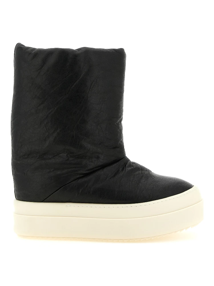 Bicolor Lamb Leather Boots