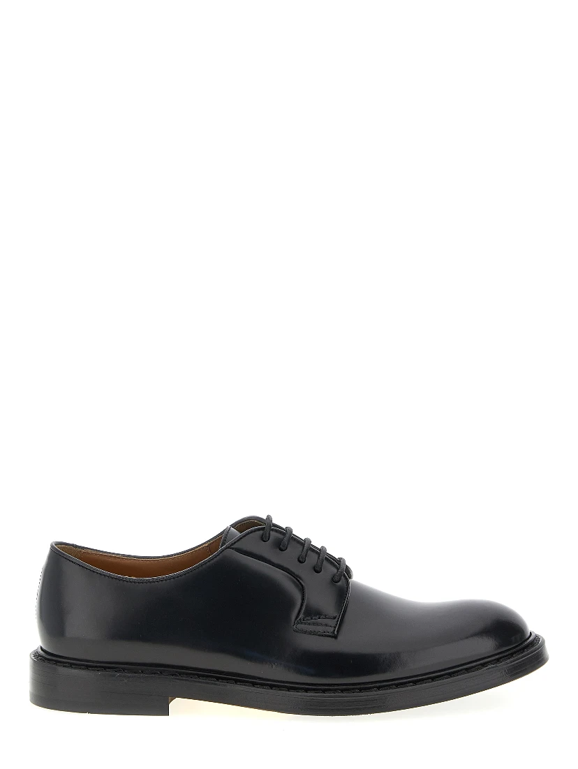 Black Calfskin Oxfords And Derbies