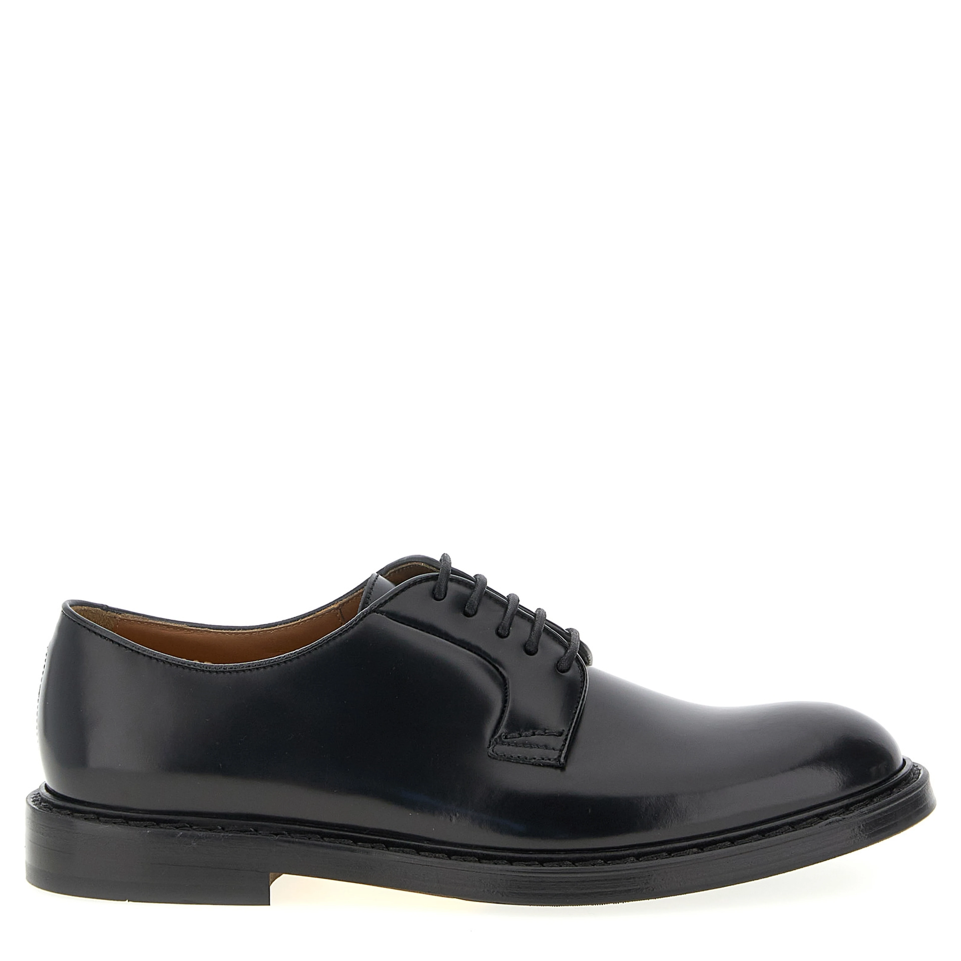 Black Calfskin Oxfords And Derbies