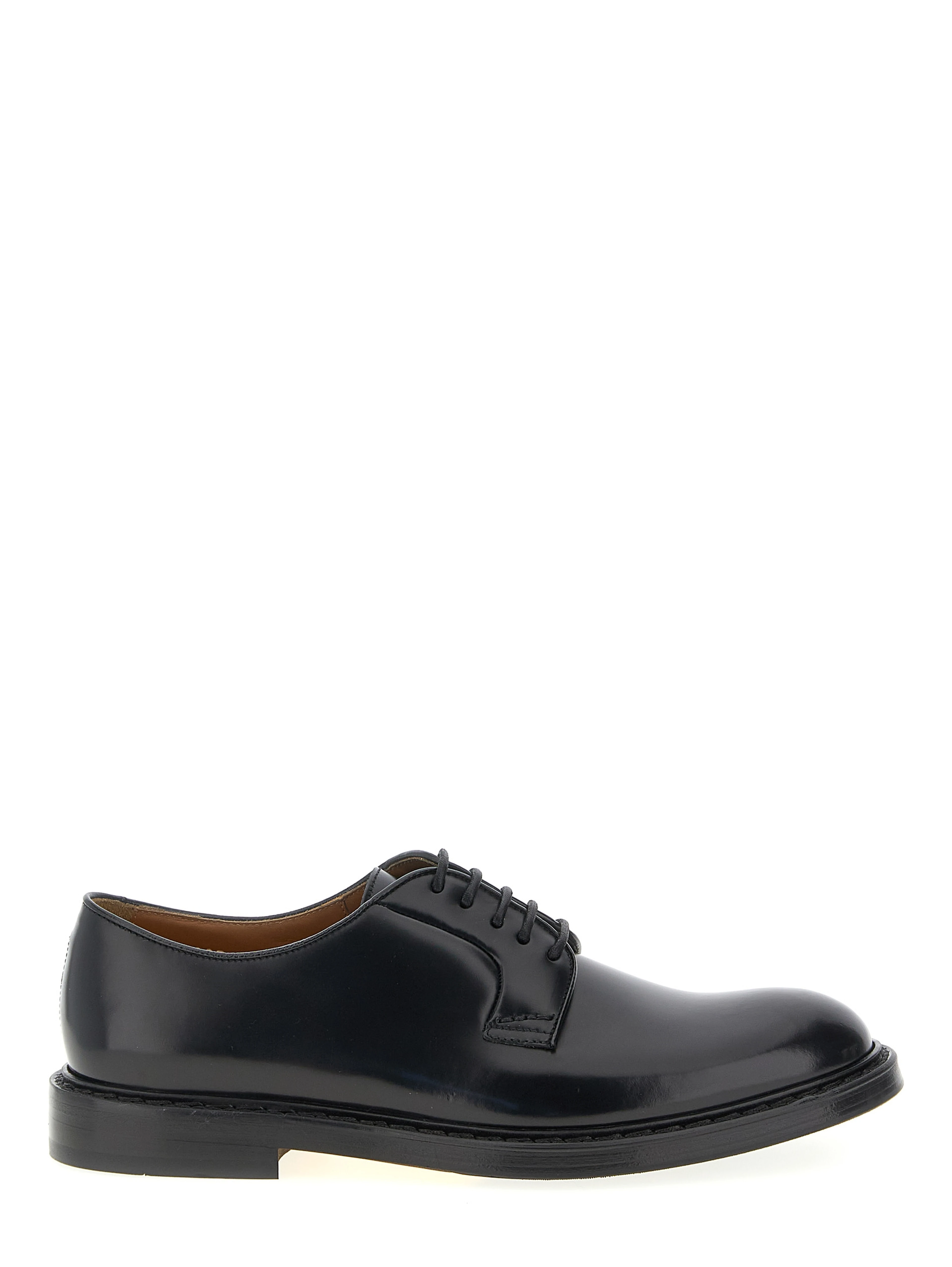 Black Calfskin Oxfords And Derbies