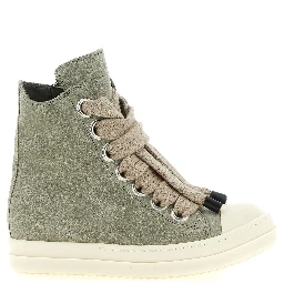 Bicolor Calfskin High Top Sneakers