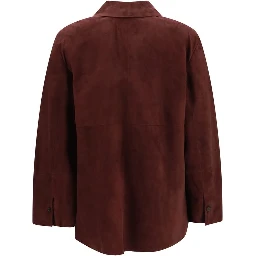 Bordeaux Lamb Ovis Aries Aries Leather Jacket