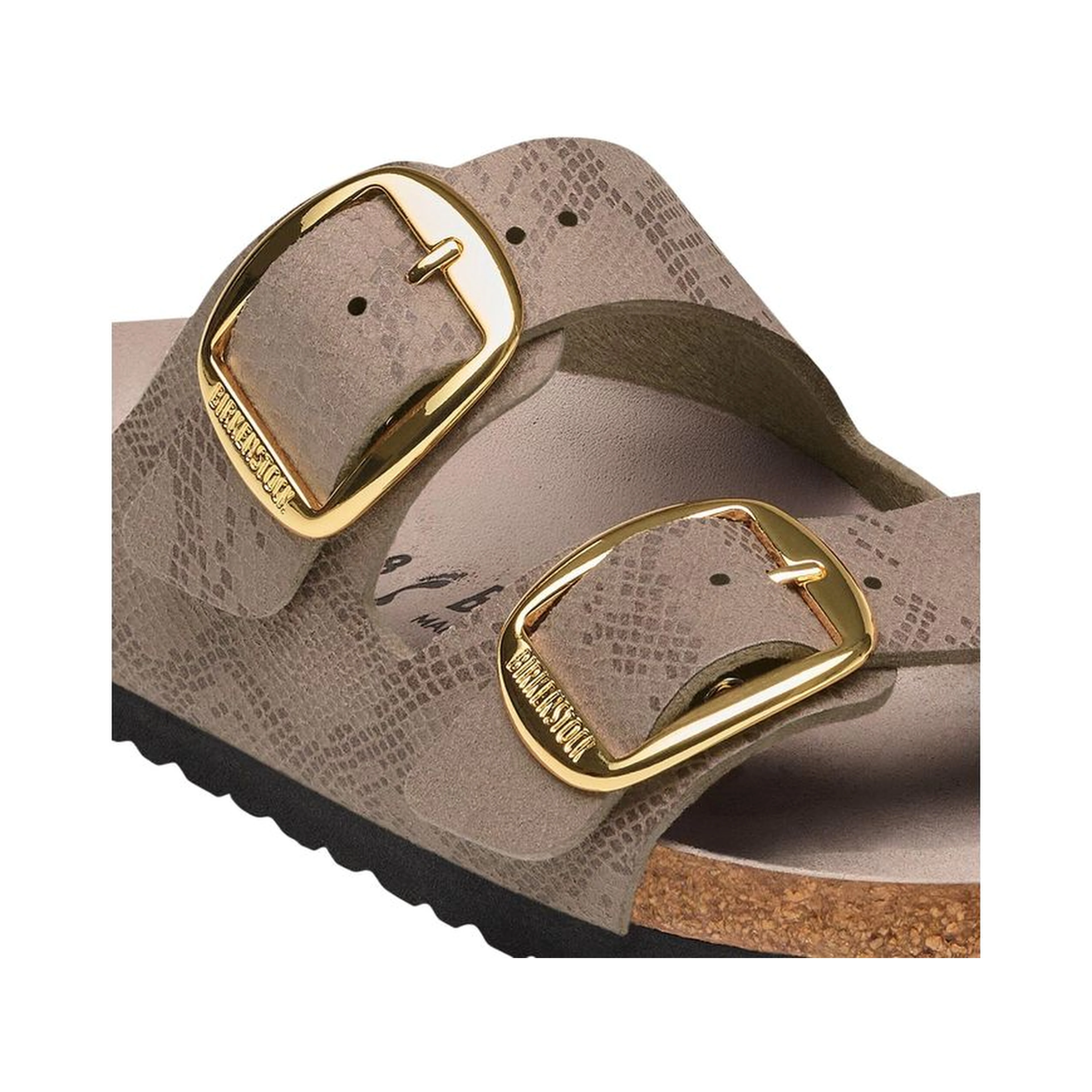 Gray Synthetic Flat Sandals