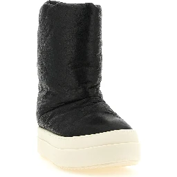 Bicolor Lamb Leather Boots