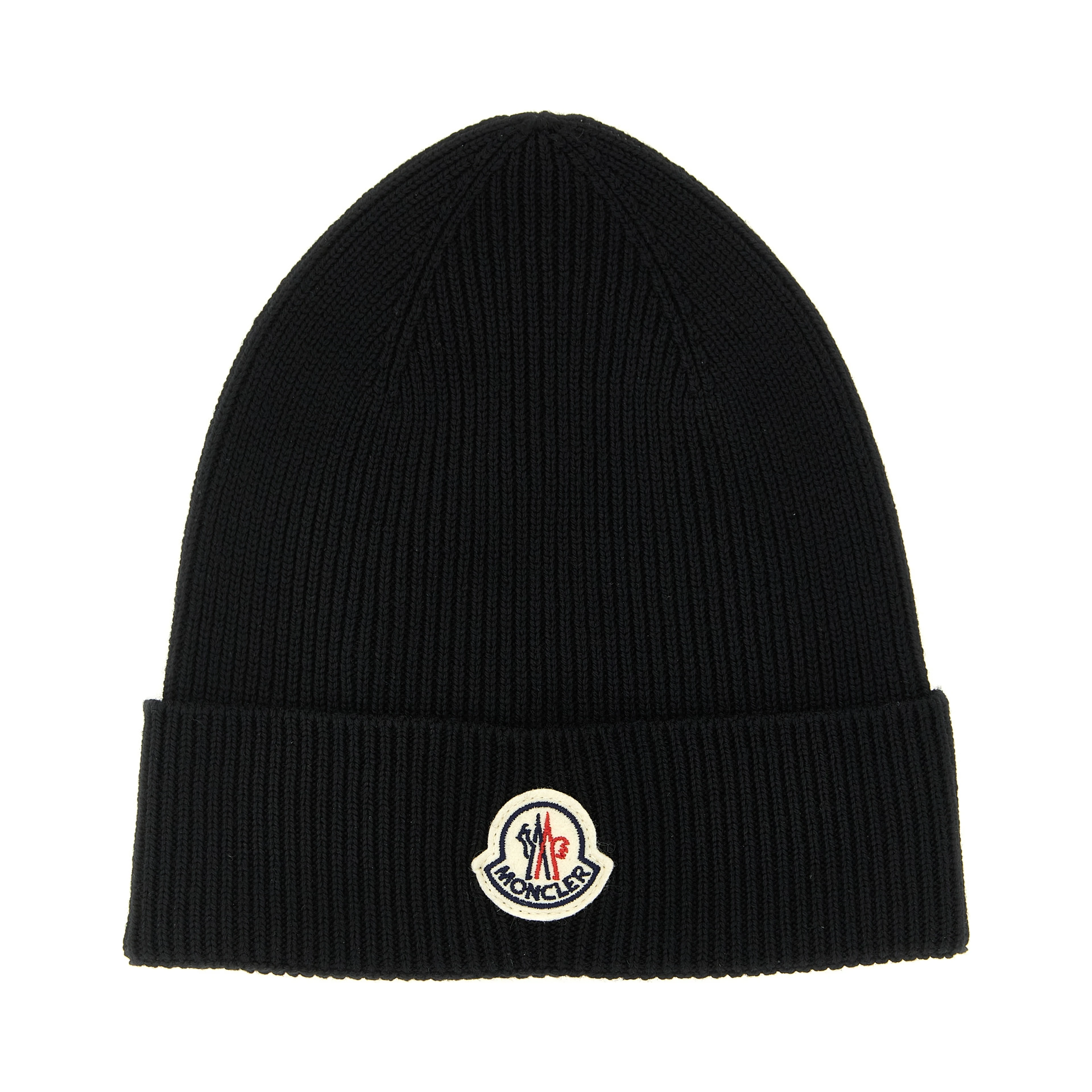 Black Virgin Wool Beanie
