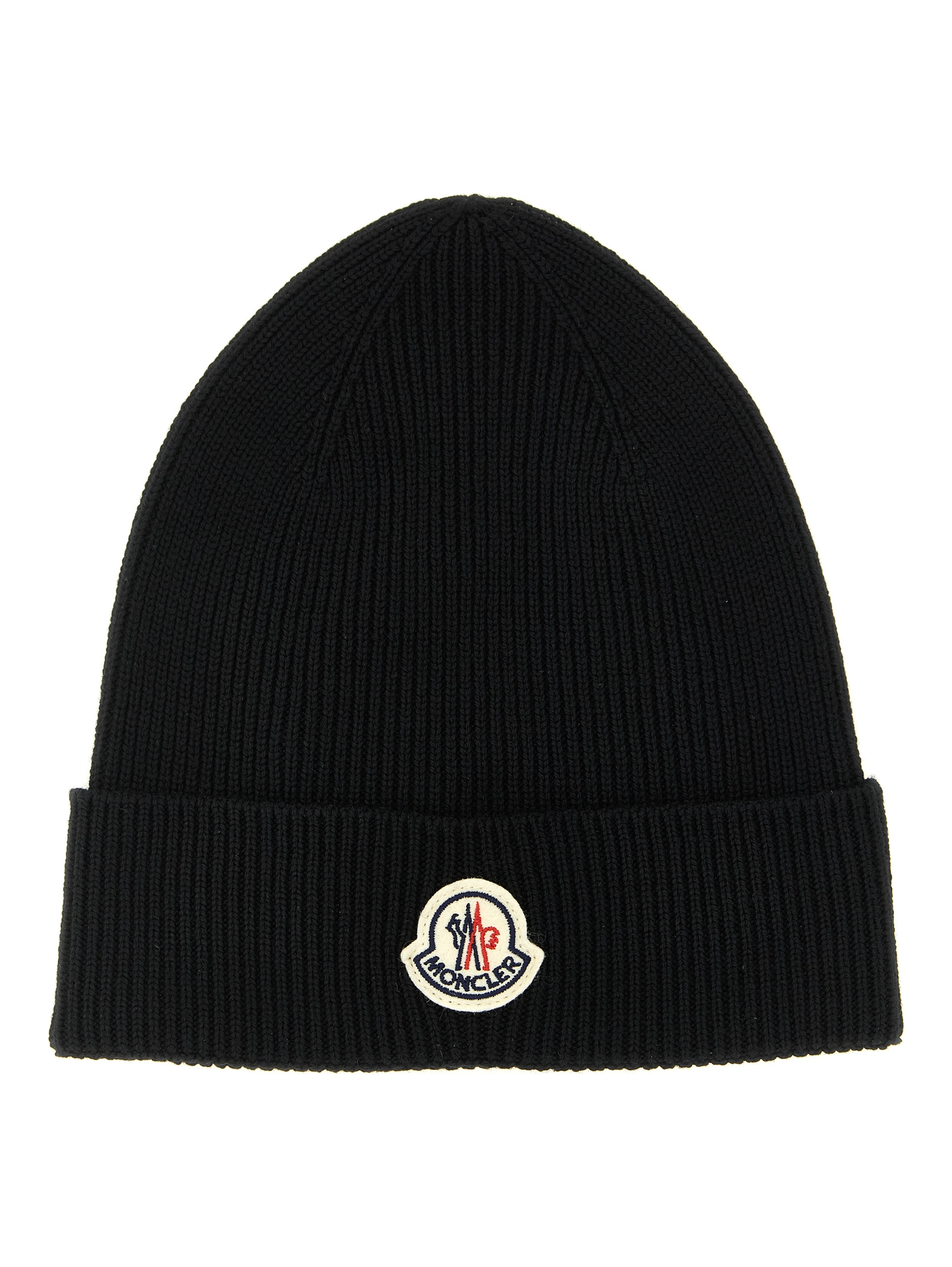 Black Virgin Wool Beanie