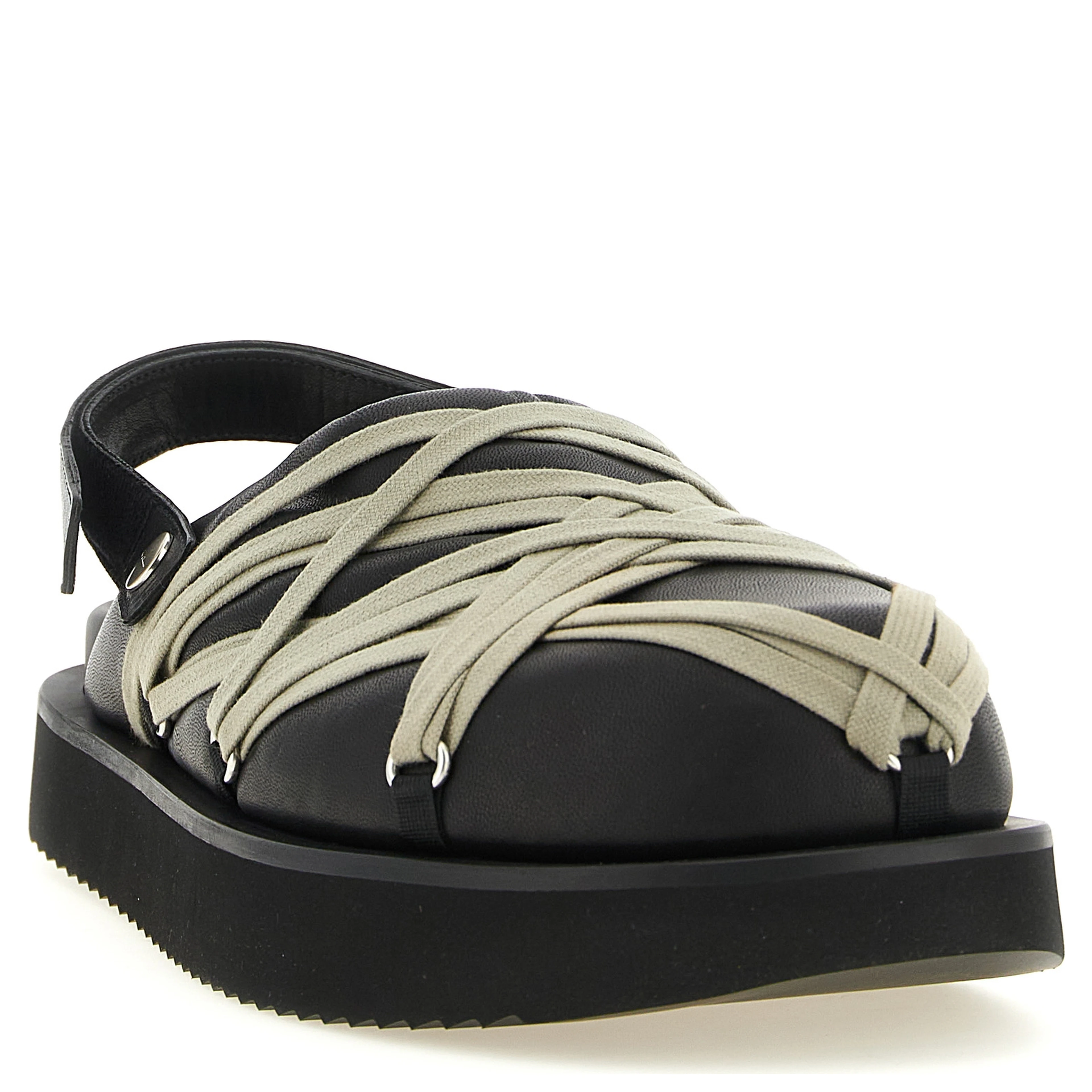 Black Ramie Mules