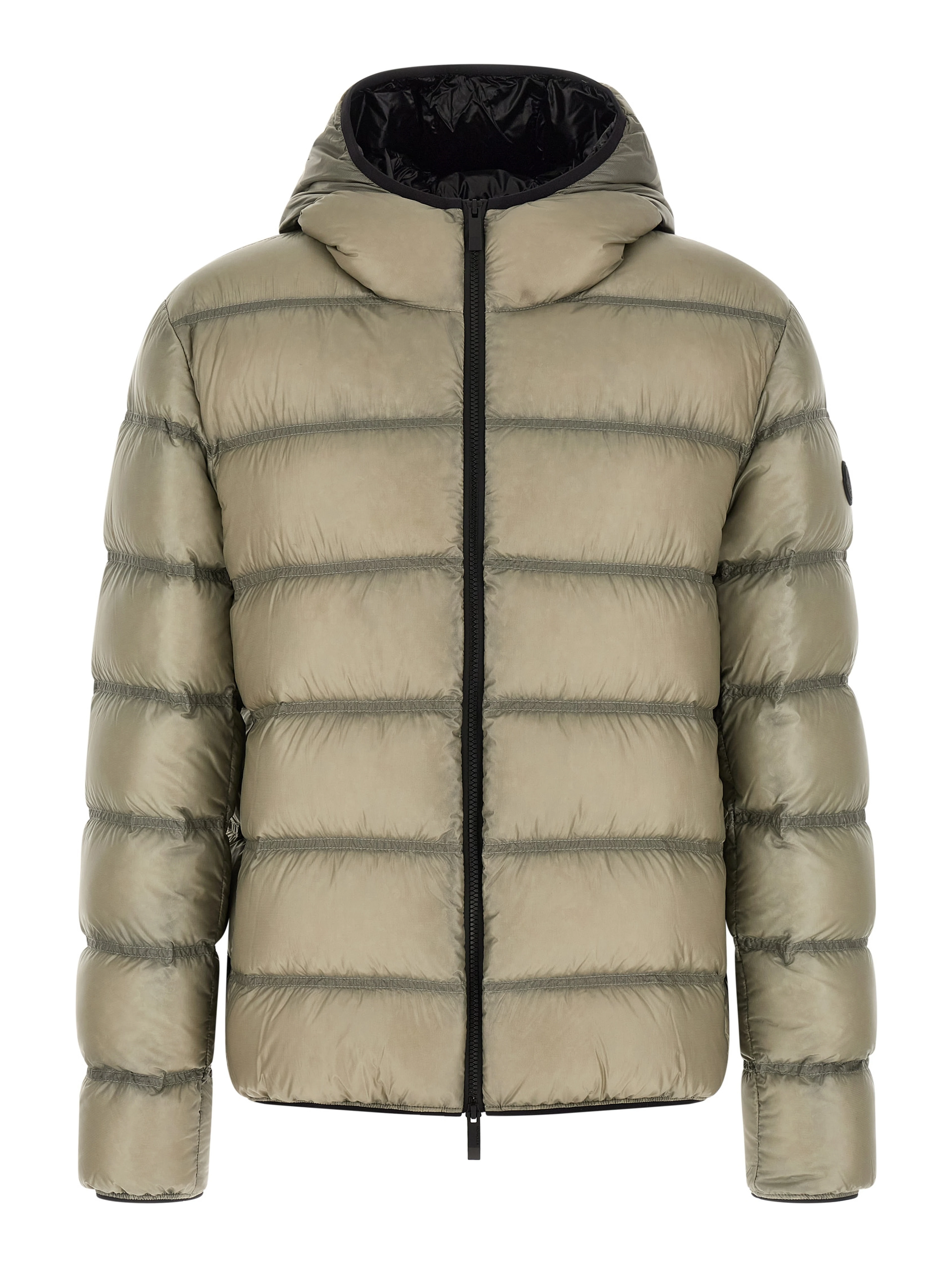 Beige Polyamide Full-Length Jacket