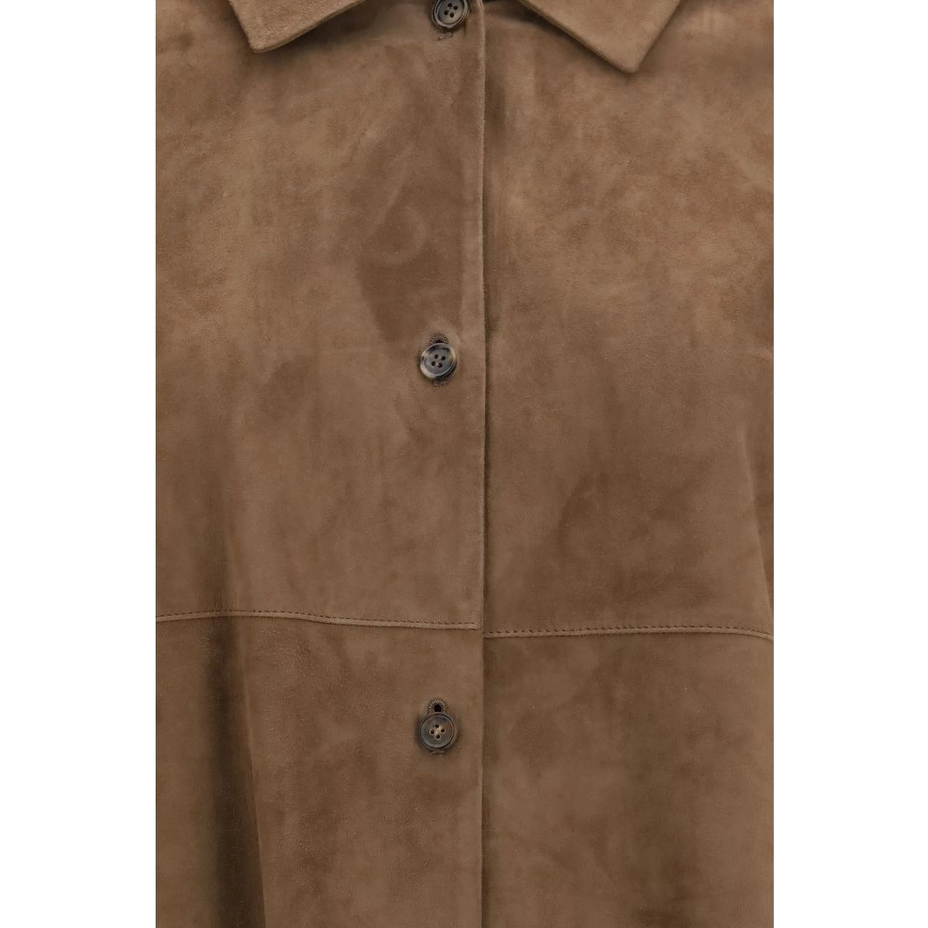 Brown Lamb Ovis Aries Aries Leather Jacket