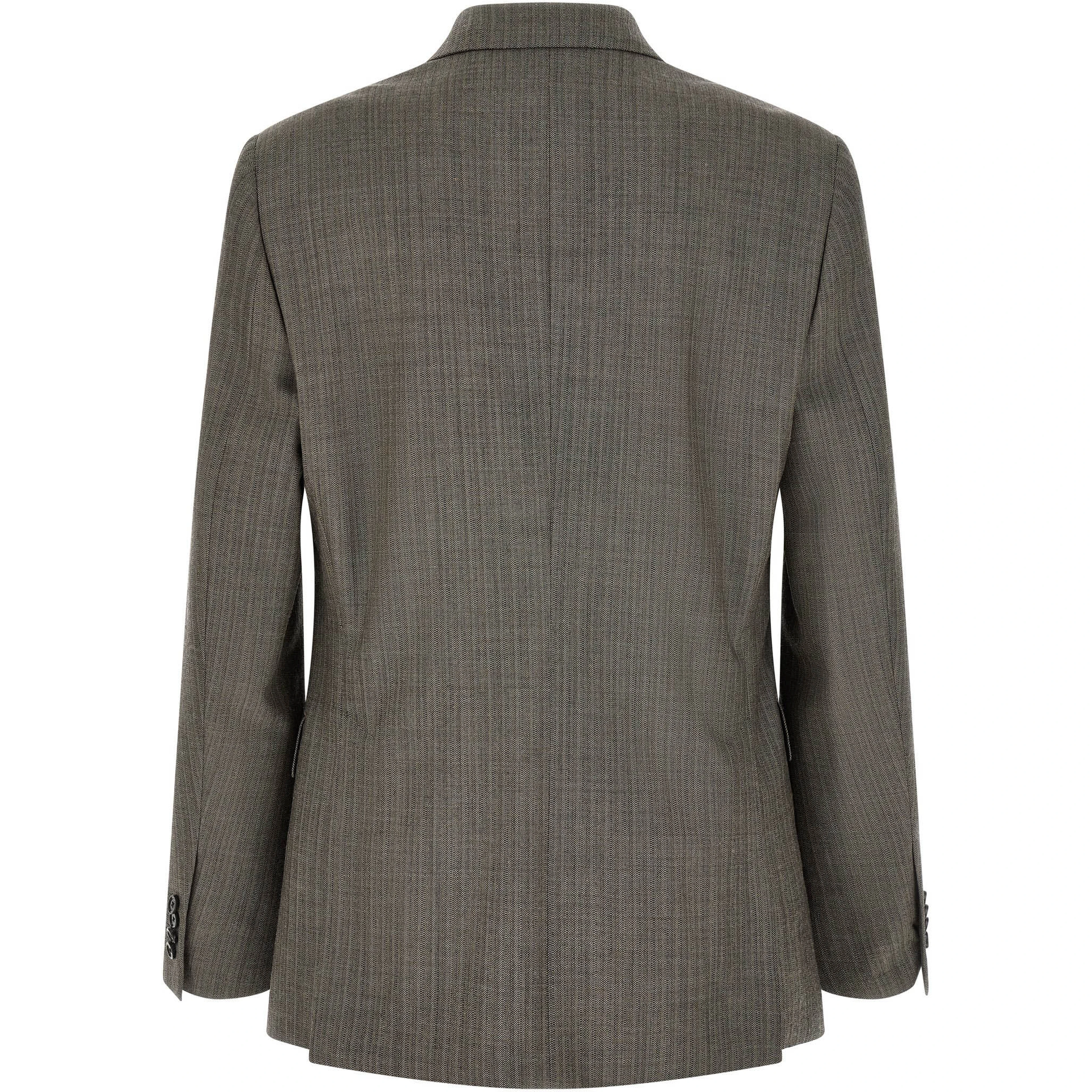 Gray Virgin Wool Two-Piece Suit