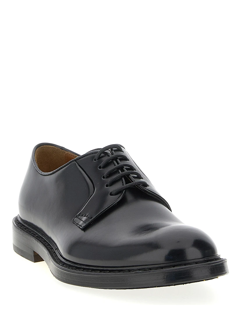 Black Calfskin Oxfords And Derbies
