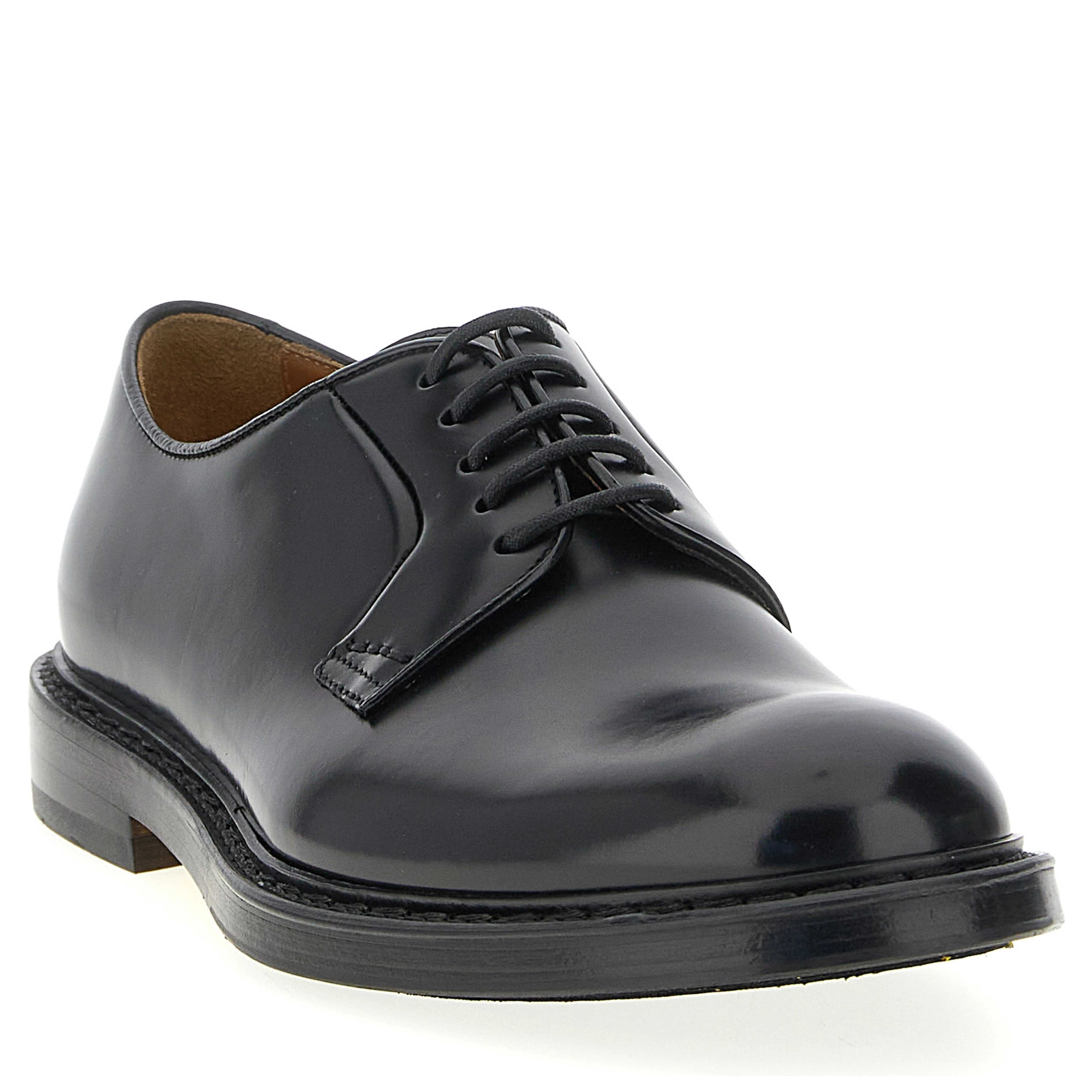 Black Calfskin Oxfords And Derbies