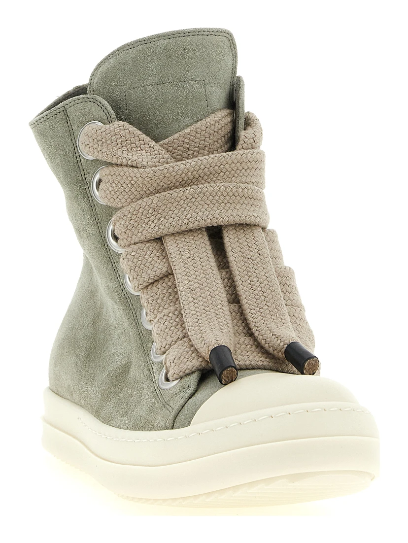 Bicolor Calfskin High Top Sneakers