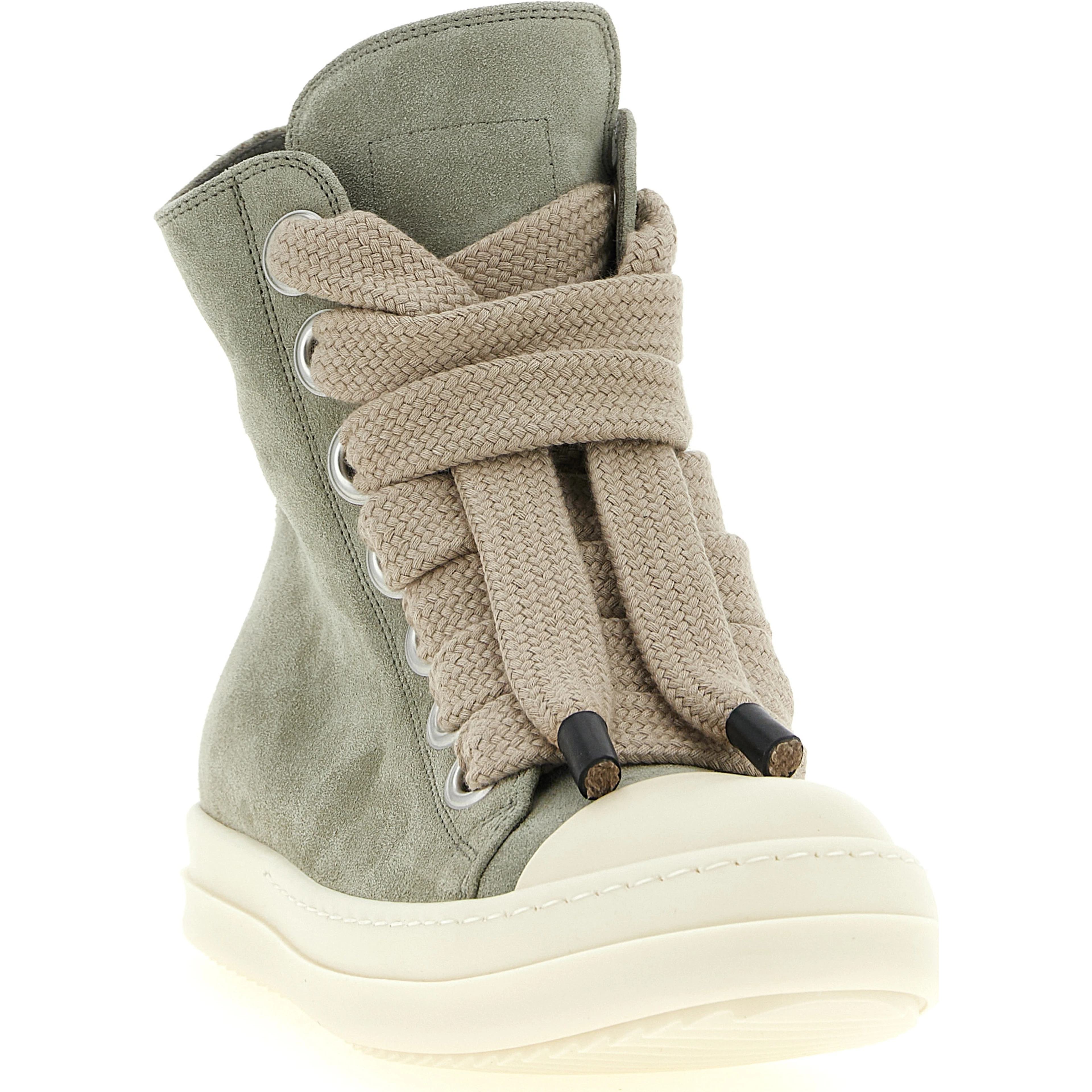 Bicolor Calfskin High Top Sneakers
