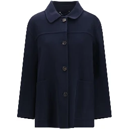 Blue Wool Oves Aries Coat