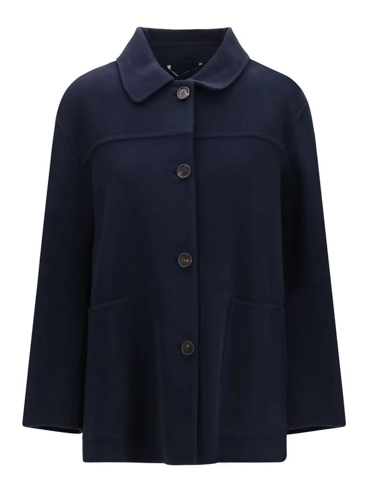 Blue Wool Oves Aries Coat