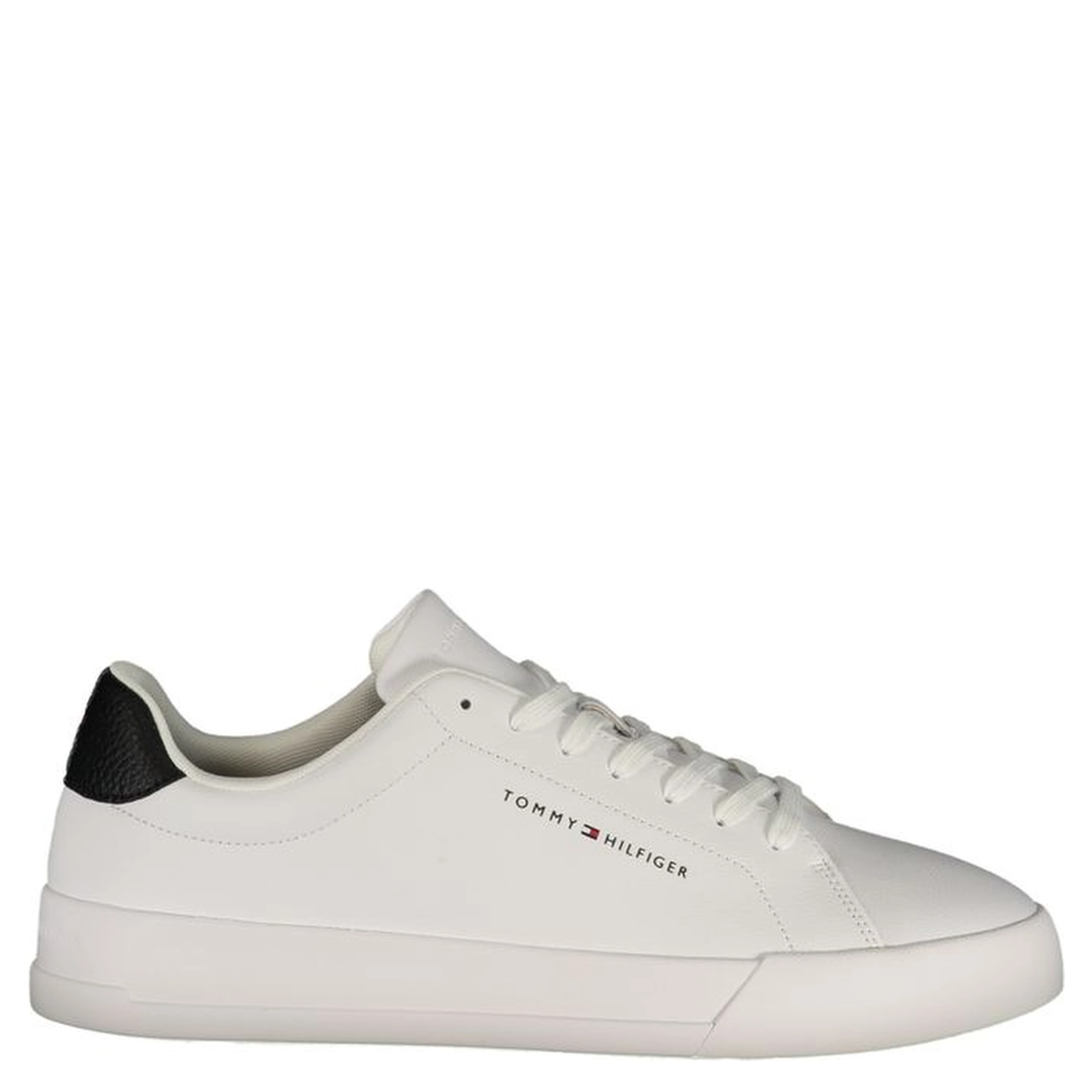 White Polyurethane Men Sneaker