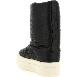 Bicolor Lamb Leather Boots