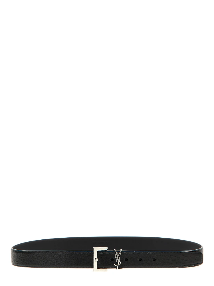 Black Leather Regular Belt