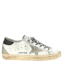 Gray Cowhide Low Top Sneakers