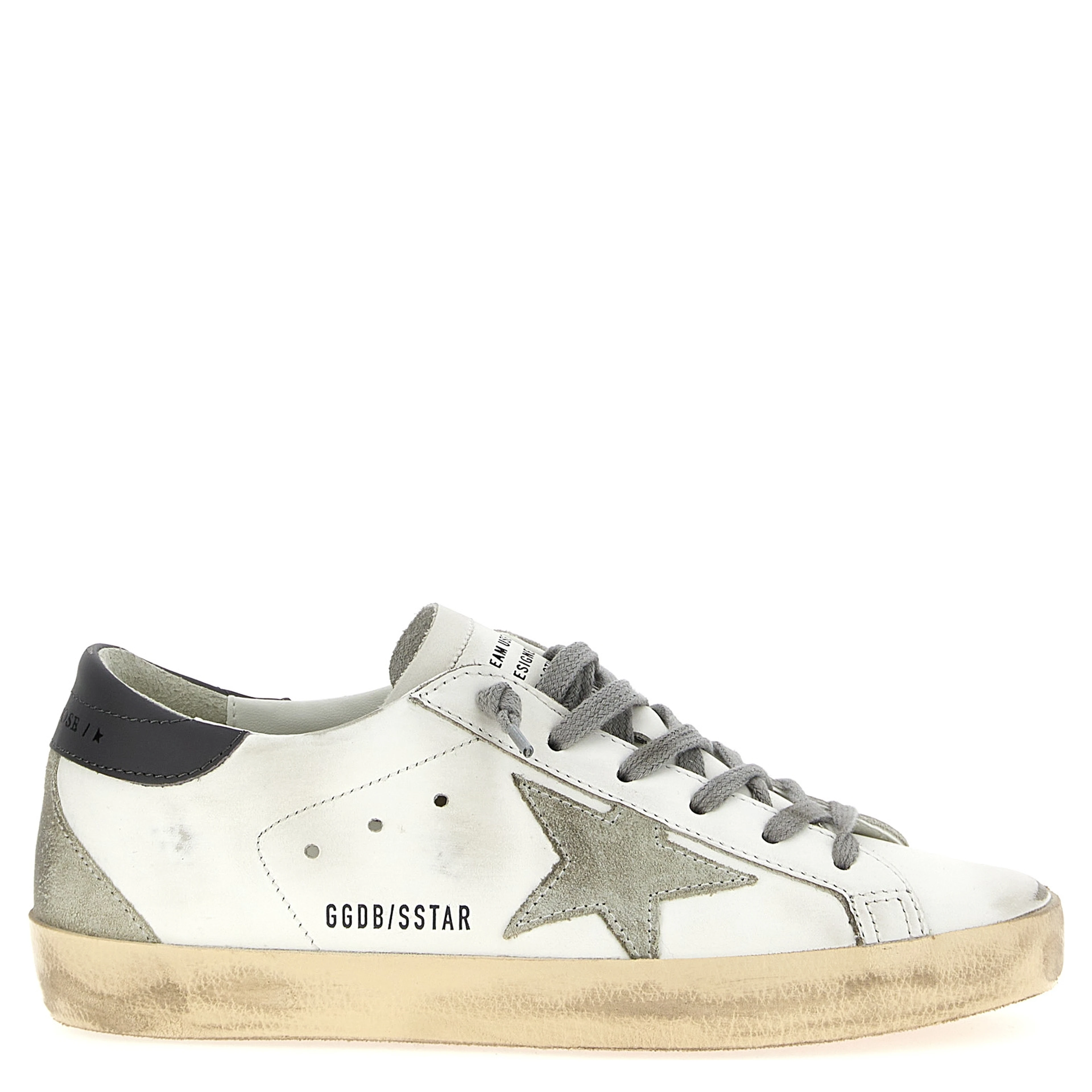 Gray Cowhide Low Top Sneakers