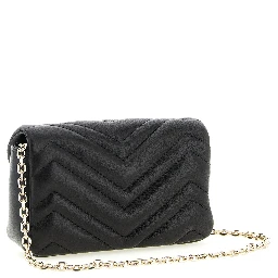 Black Lamb Leather Shoulder Bag