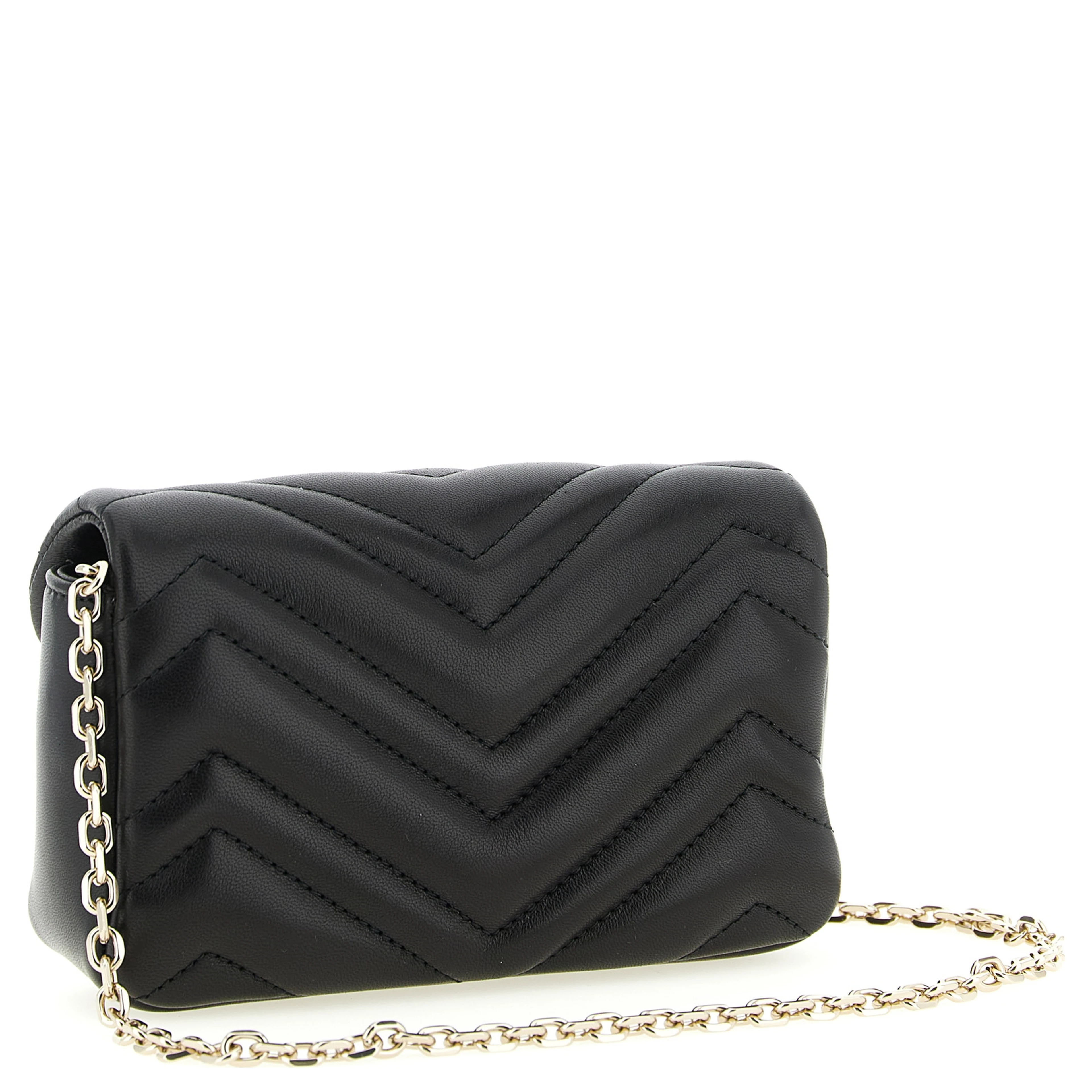 Black Lamb Leather Shoulder Bag
