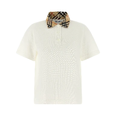 White Cotton Polo Shirt