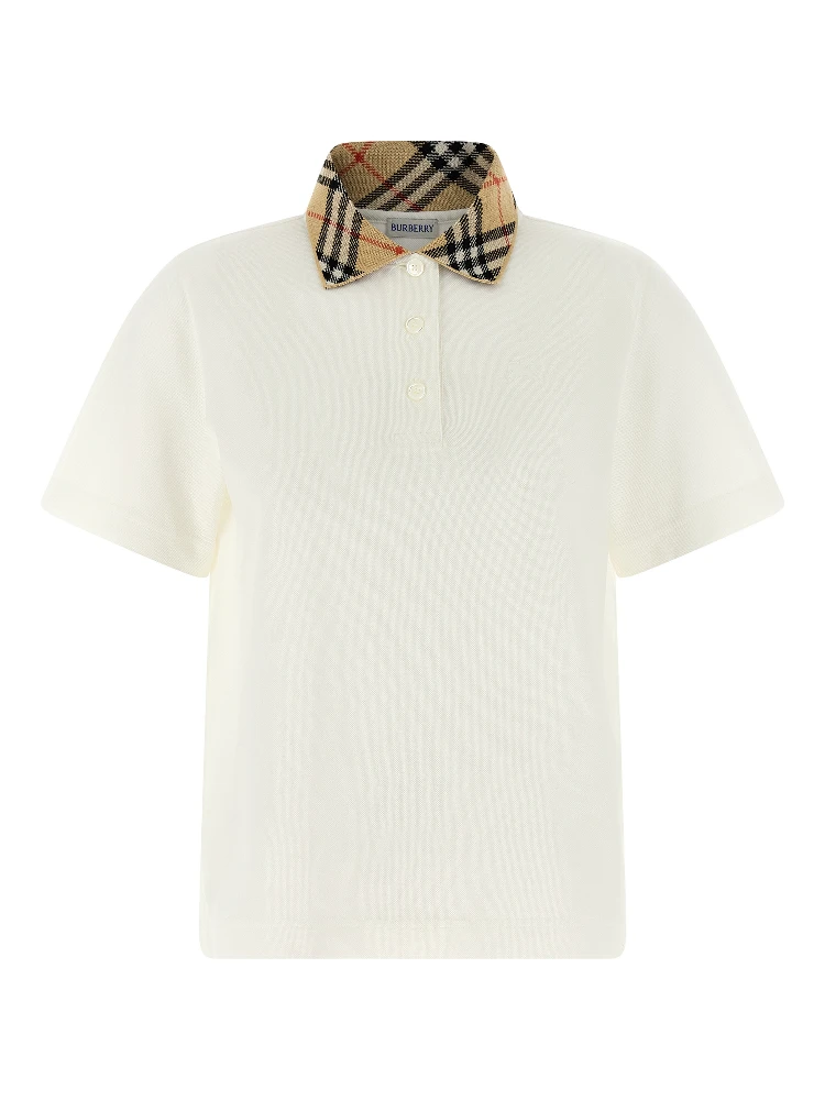 White Cotton Polo Shirt