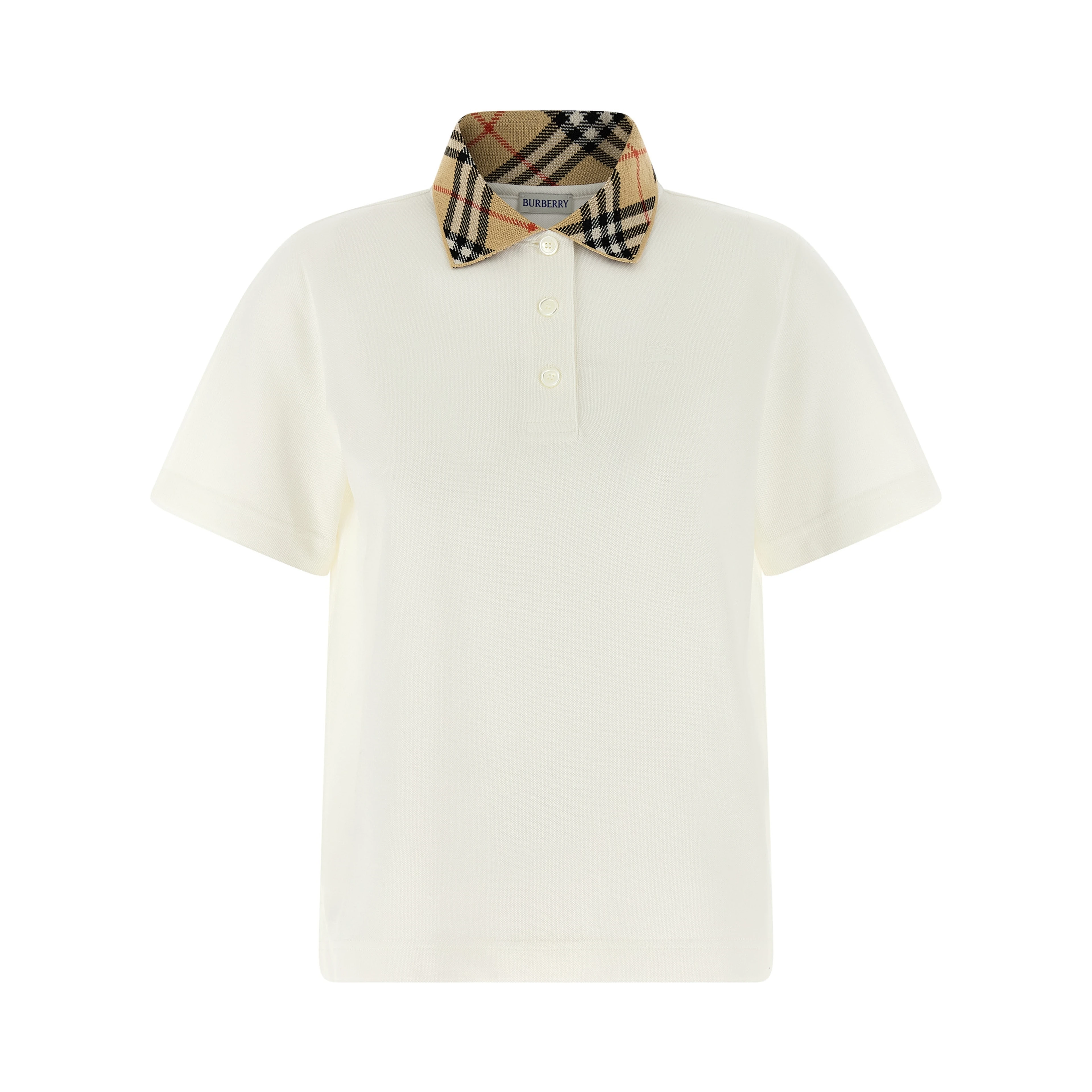 White Cotton Polo Shirt