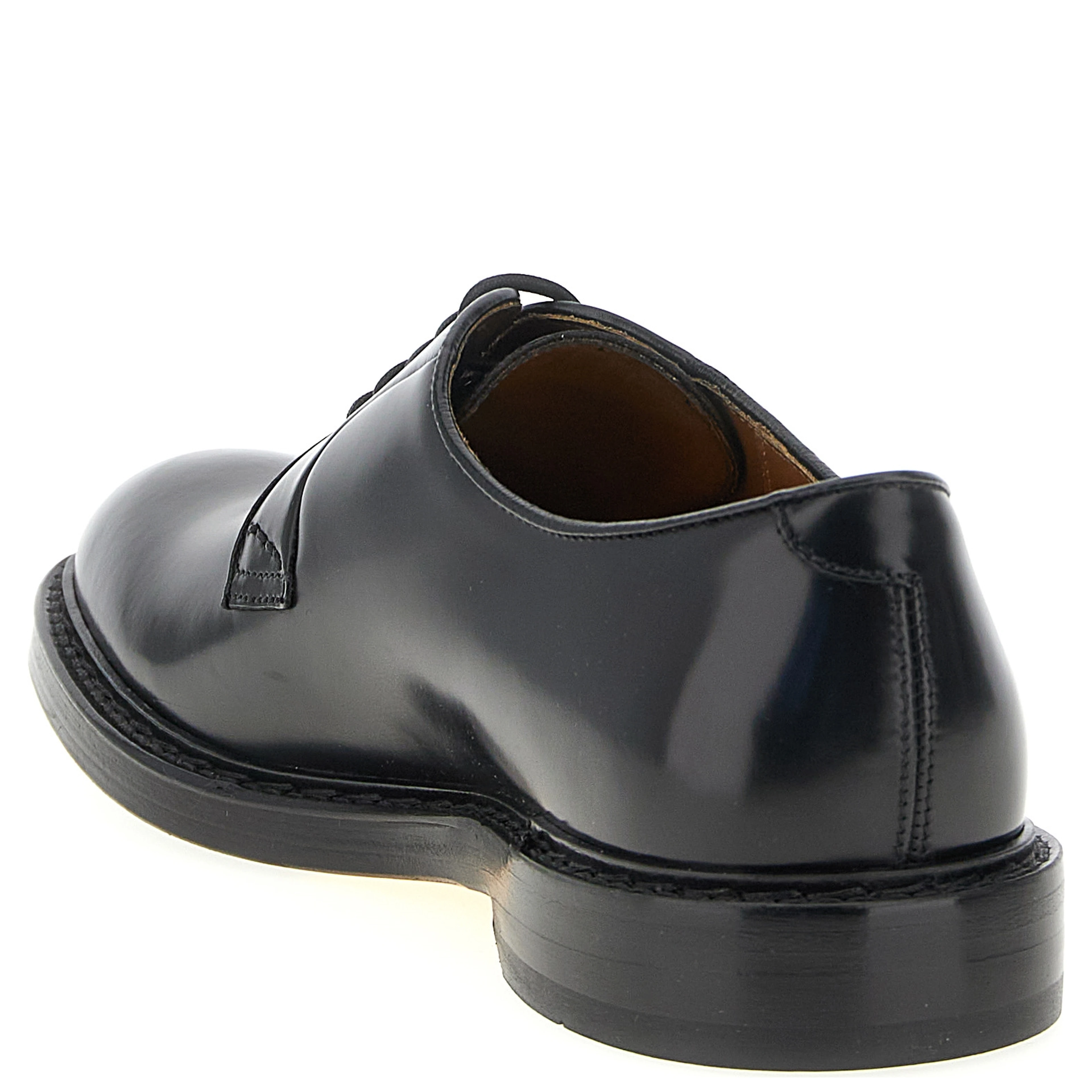 Black Calfskin Oxfords And Derbies