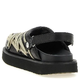 Black Ramie Mules