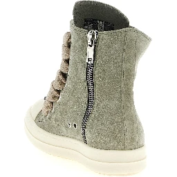 Bicolor Calfskin High Top Sneakers