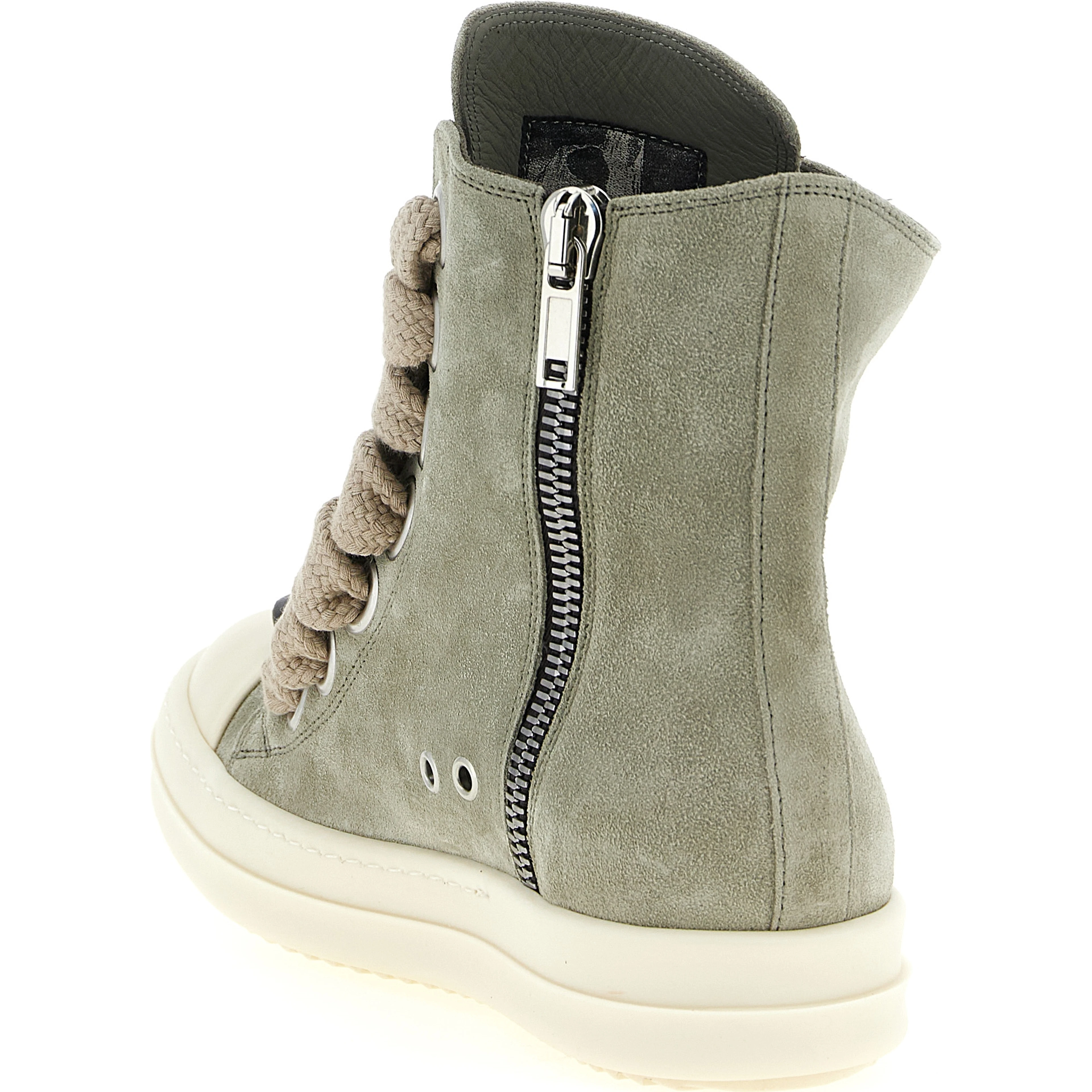 Bicolor Calfskin High Top Sneakers
