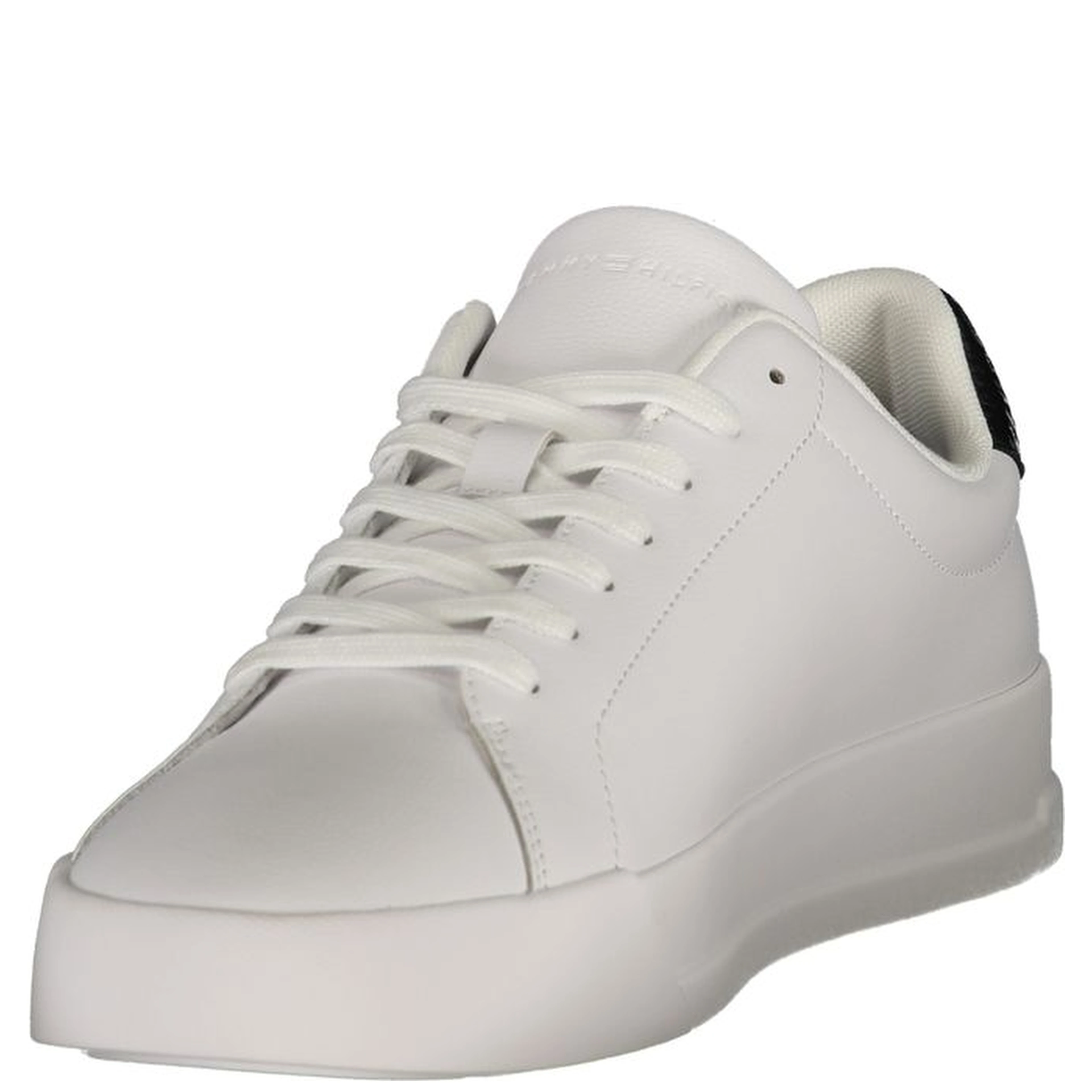 White Polyurethane Men Sneaker