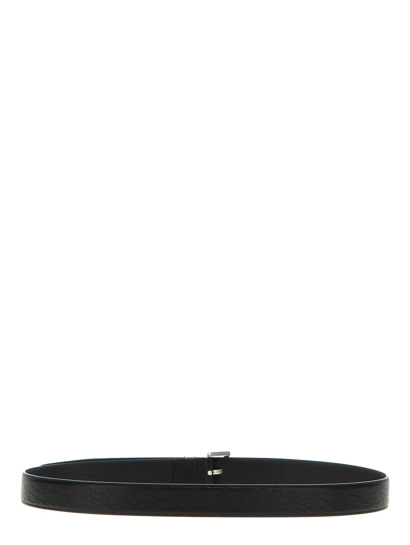 Black Leather Regular Belt