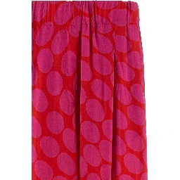 Fuchsia Viscose Casual Pants