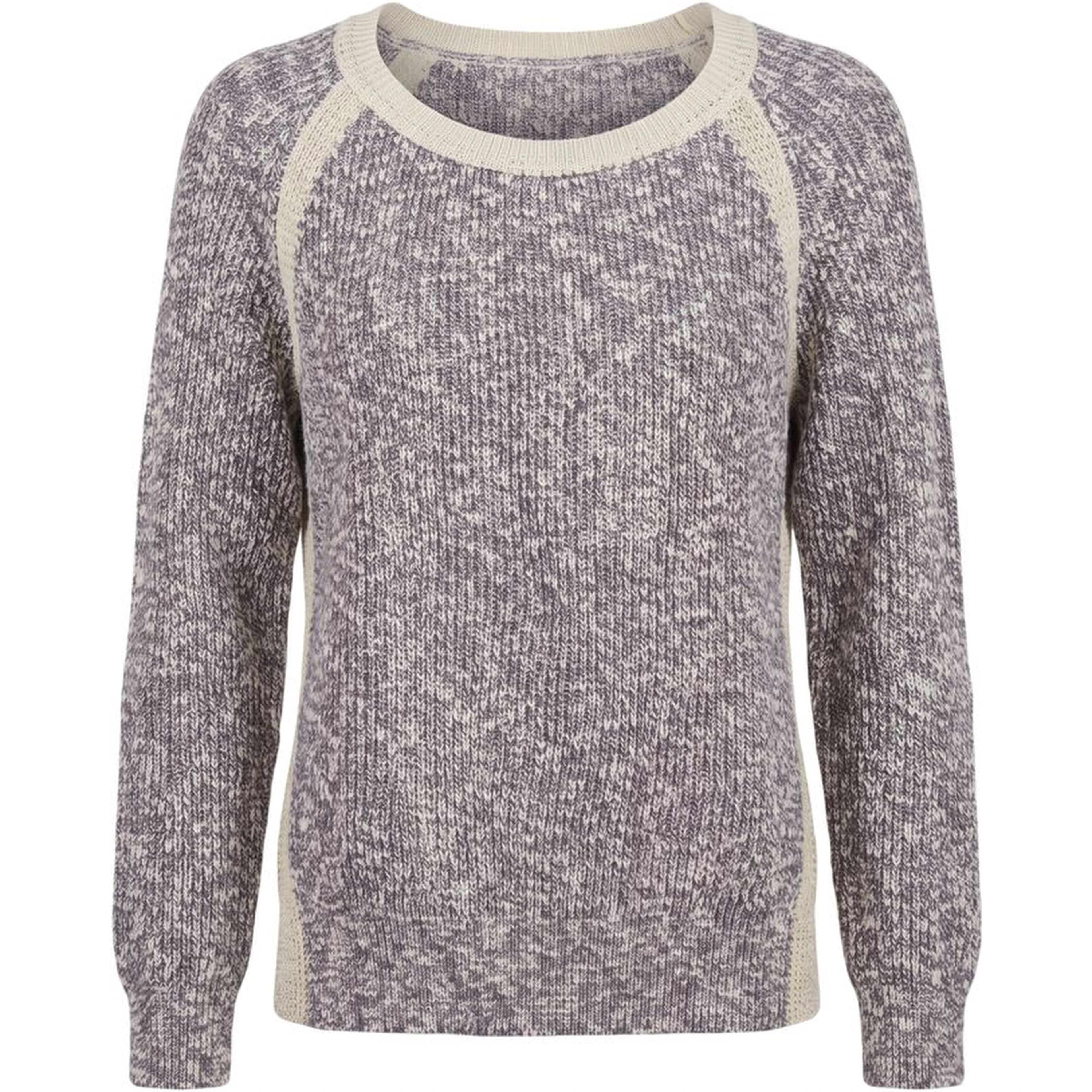 Grey Cotton Women's Sweater