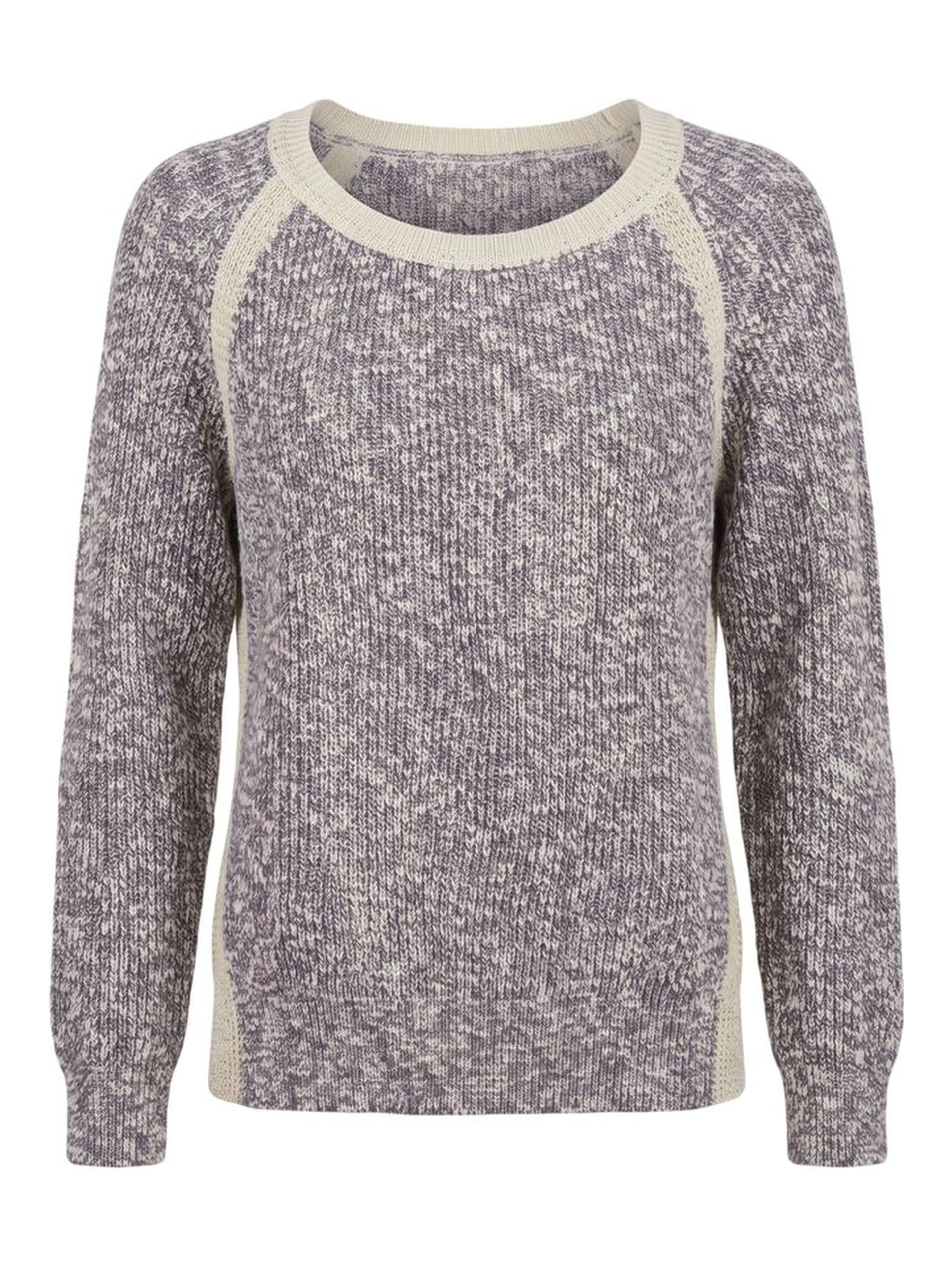 Grey Cotton Women's Sweater
