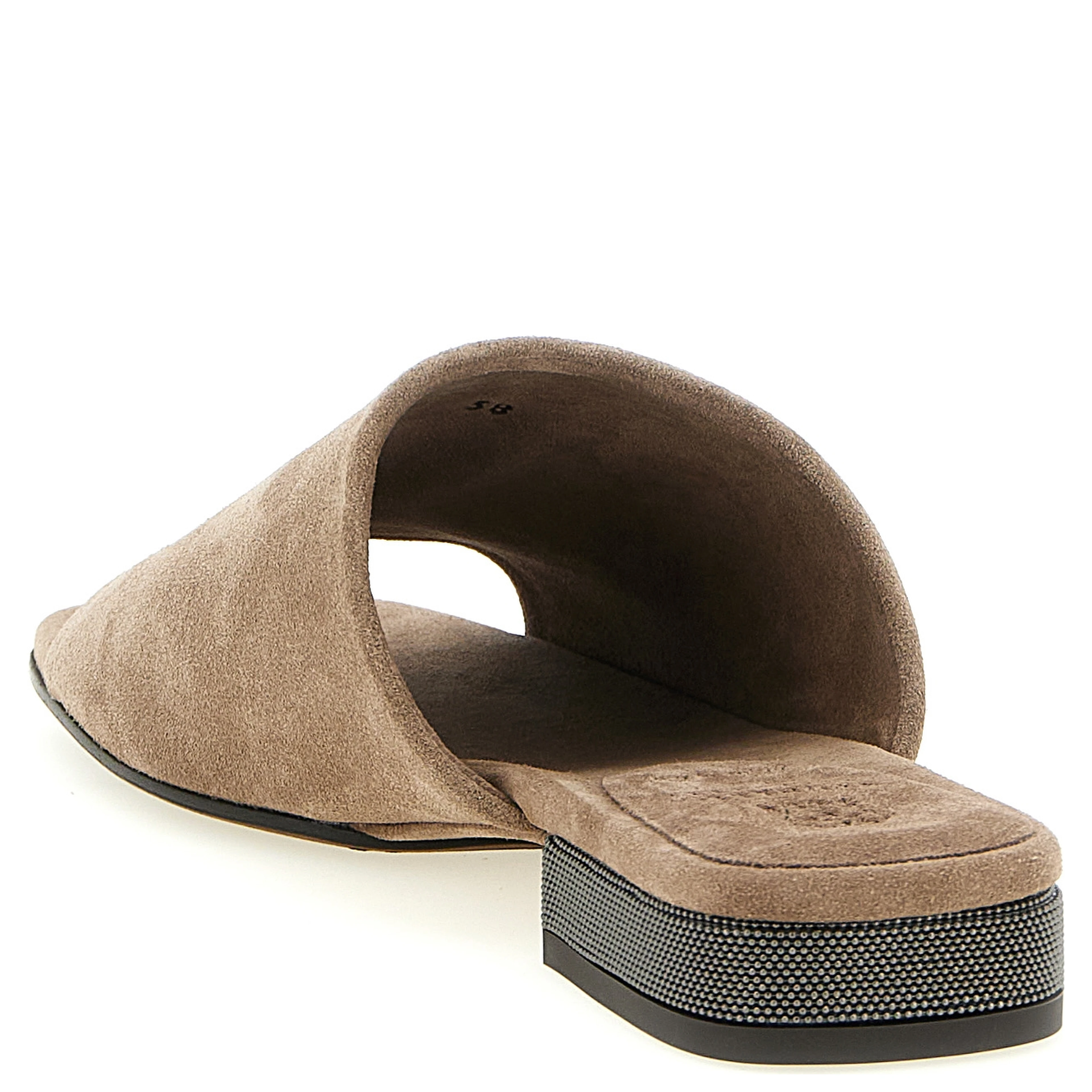 Brown Calfskin Slides