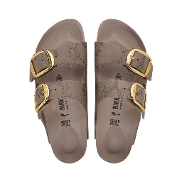 Gray Synthetic Flat Sandals