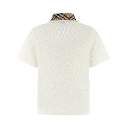 White Cotton Polo Shirt