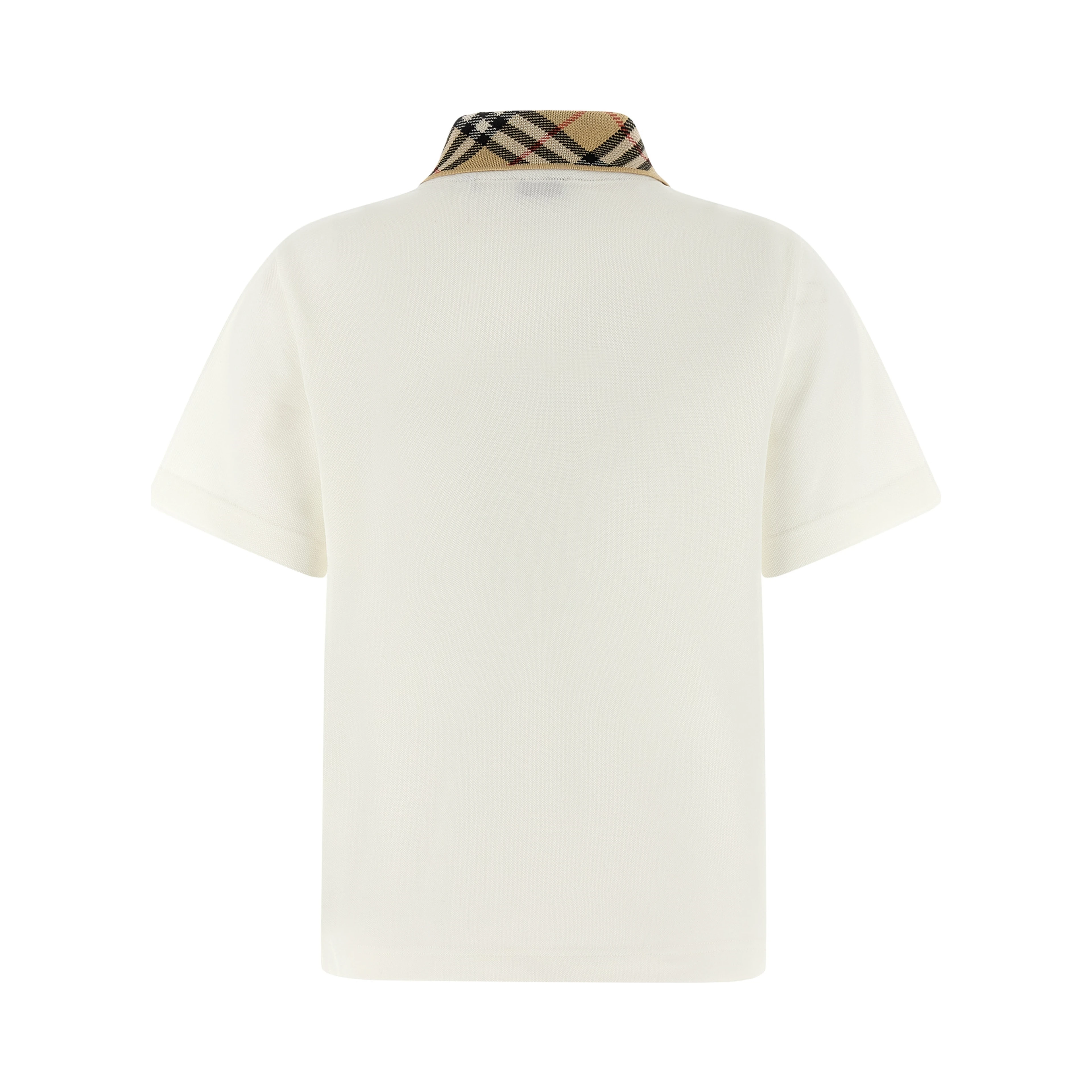 White Cotton Polo Shirt